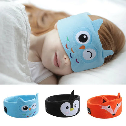 Kid Bluetooth Headphone Sleep Mask Bluetooth 5.0 Stereo Music Player Support Handsfree Soft Music Headband For Children Gifts
