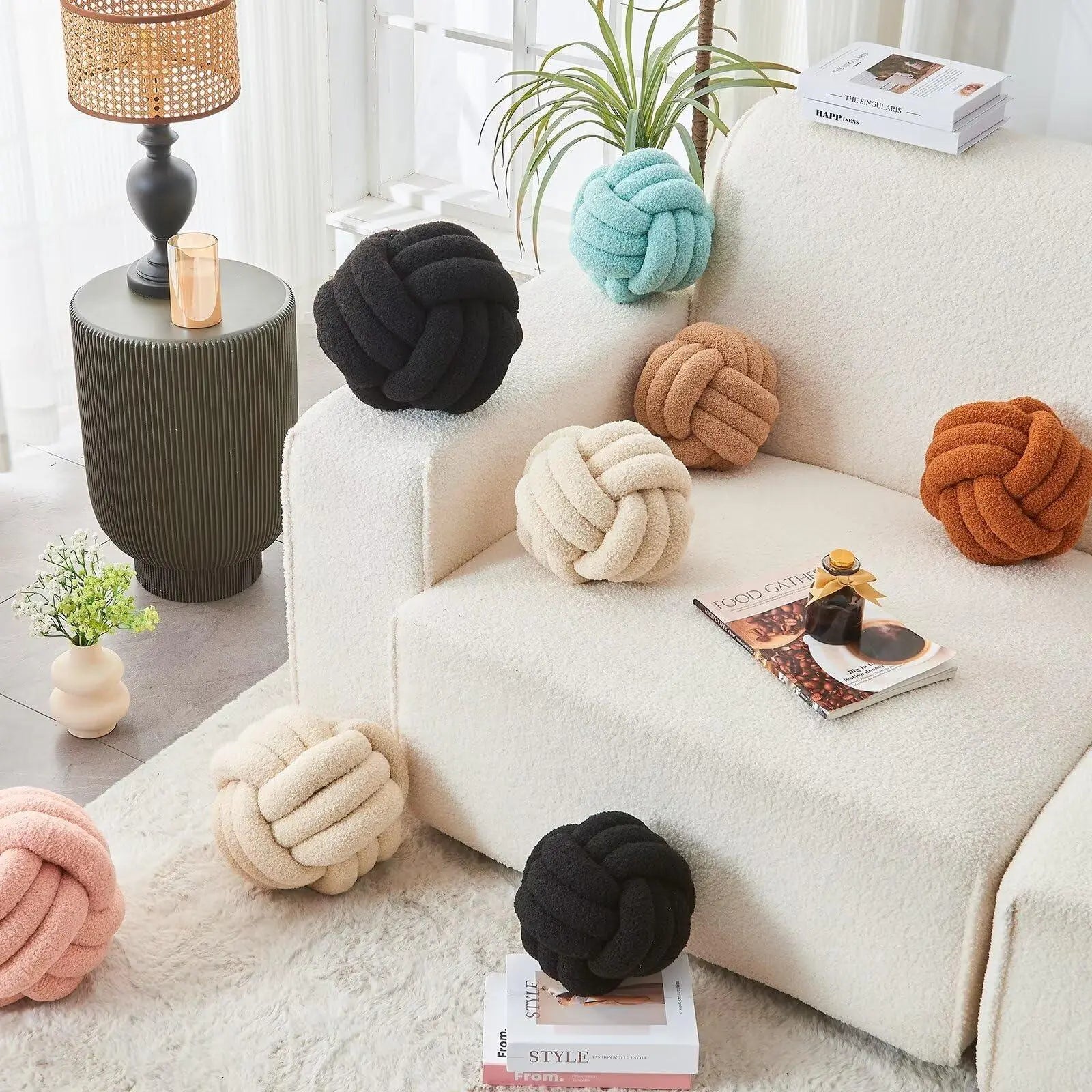 Slumblr® Nordic Woven Knot Ball Pillow Slumblr