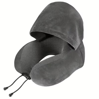 Slumblr® Hooded U-Shaped Travel Pillow