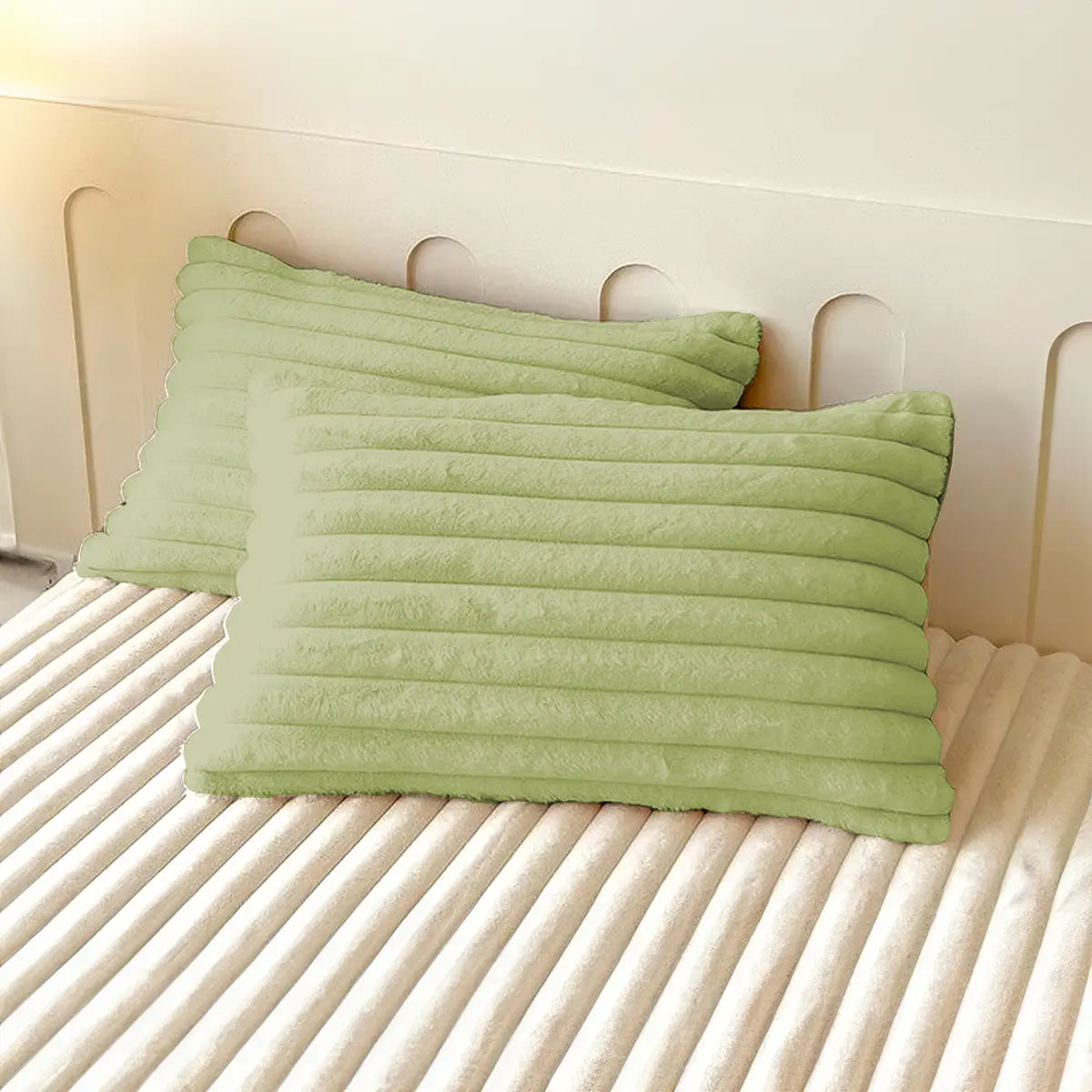 2x Pillow Cases For Ultra-Soft Luxury Fitted Bed Sheet