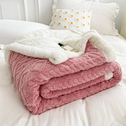 Slumblr® Woolen Lamb Velvet Flannel Blanket