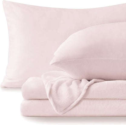 Slumblr® Flannel Fleece Bedding Set (Sheet & 2 Pillowcases)