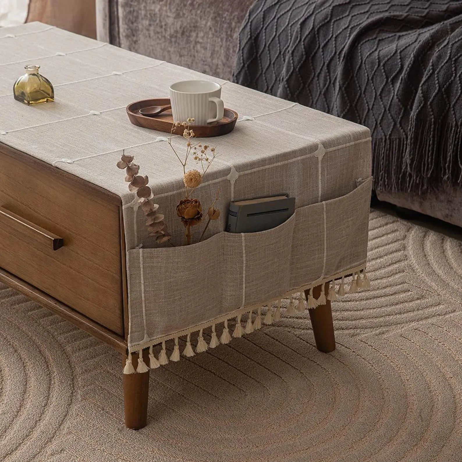 Slumblr® Coffee Table Cover with Pockets Slumblr