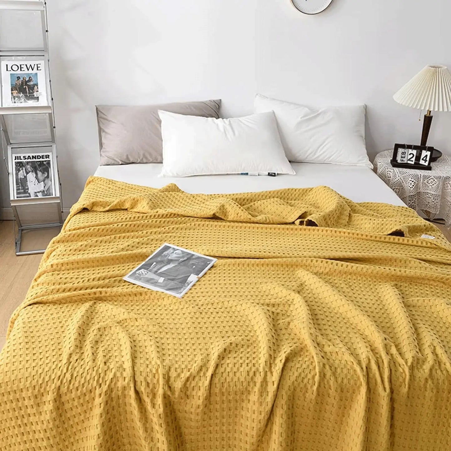 Slumblr® Cotton Waffle Weave Summer Blanket Slumblr