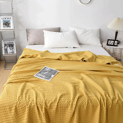 Slumblr® Cotton Waffle Weave Summer Blanket Slumblr