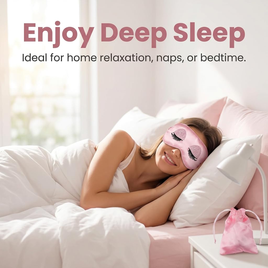 Slumblr® Pink Plush Sleep Mask