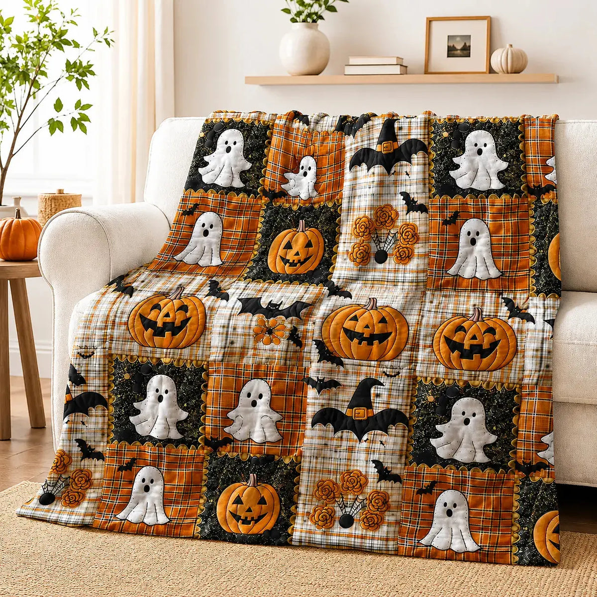 Slumblr® Halloween Patchwork Blanket Slumblr