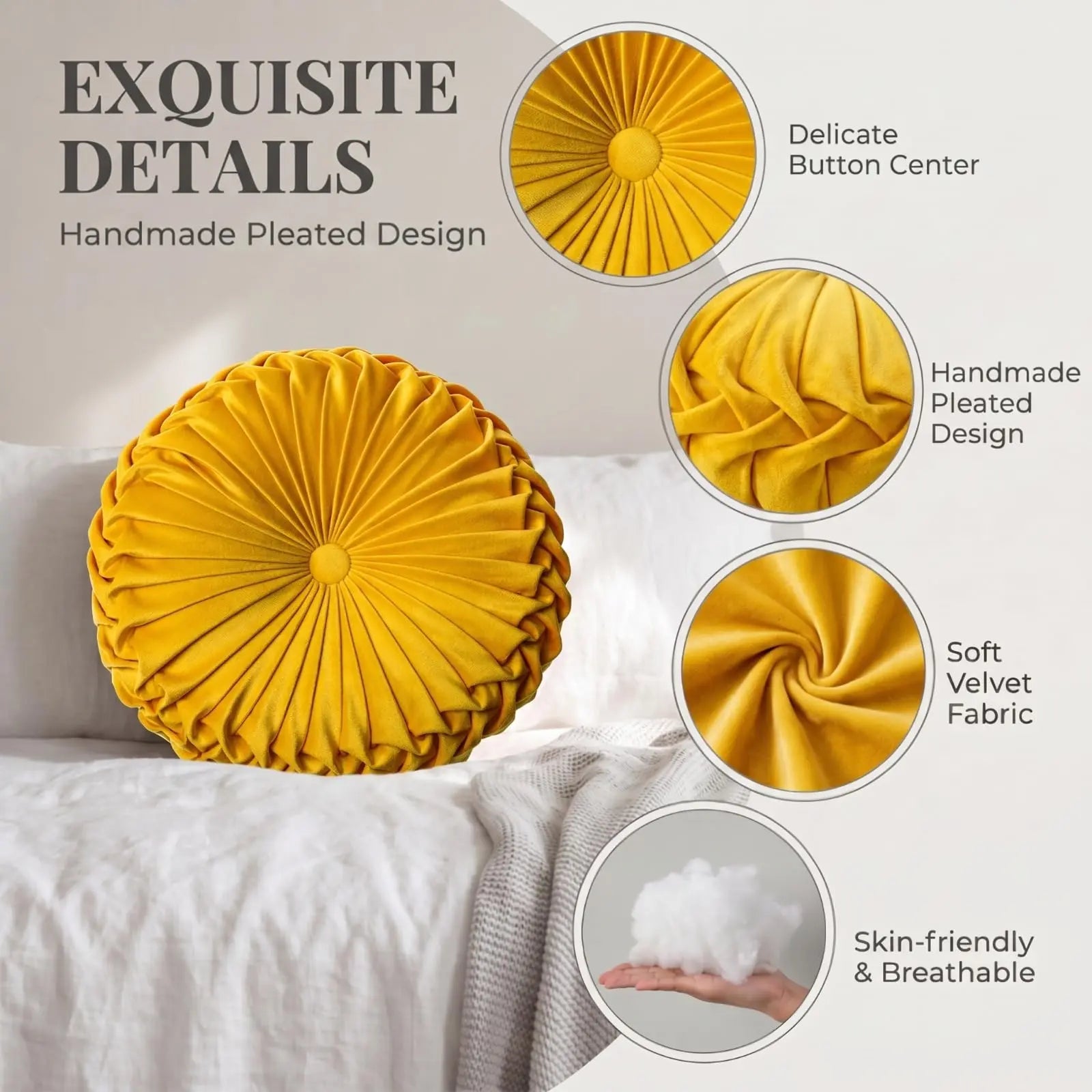 Slumblr® Pleated Pumpkin Throw Pillow Slumblr