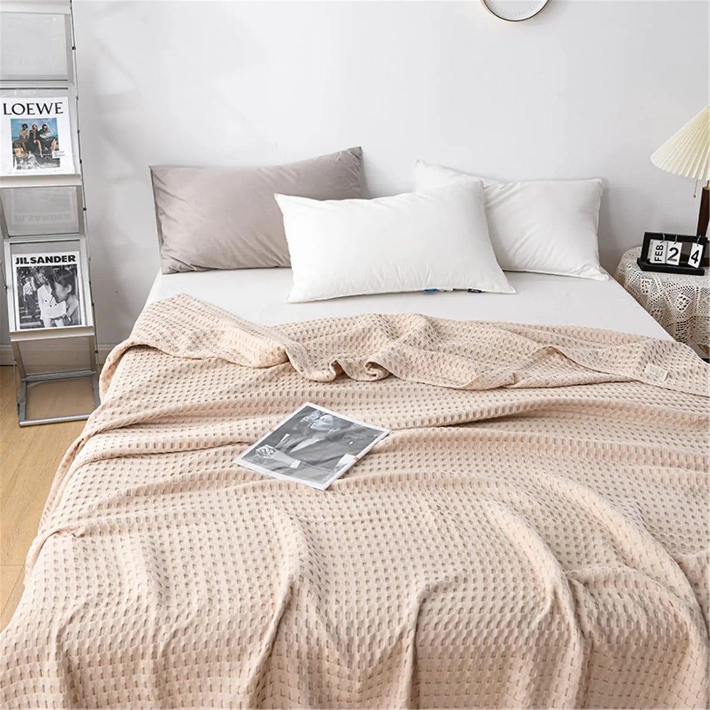 Slumblr® Cotton Waffle Weave Summer Blanket Slumblr