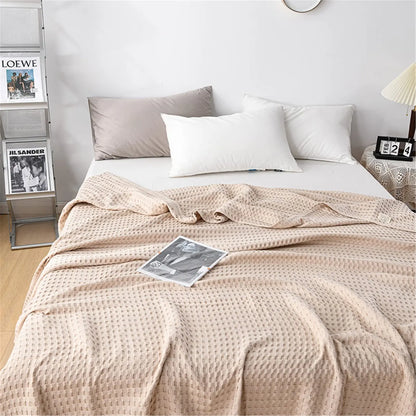 Slumblr® Cotton Waffle Weave Summer Blanket Slumblr
