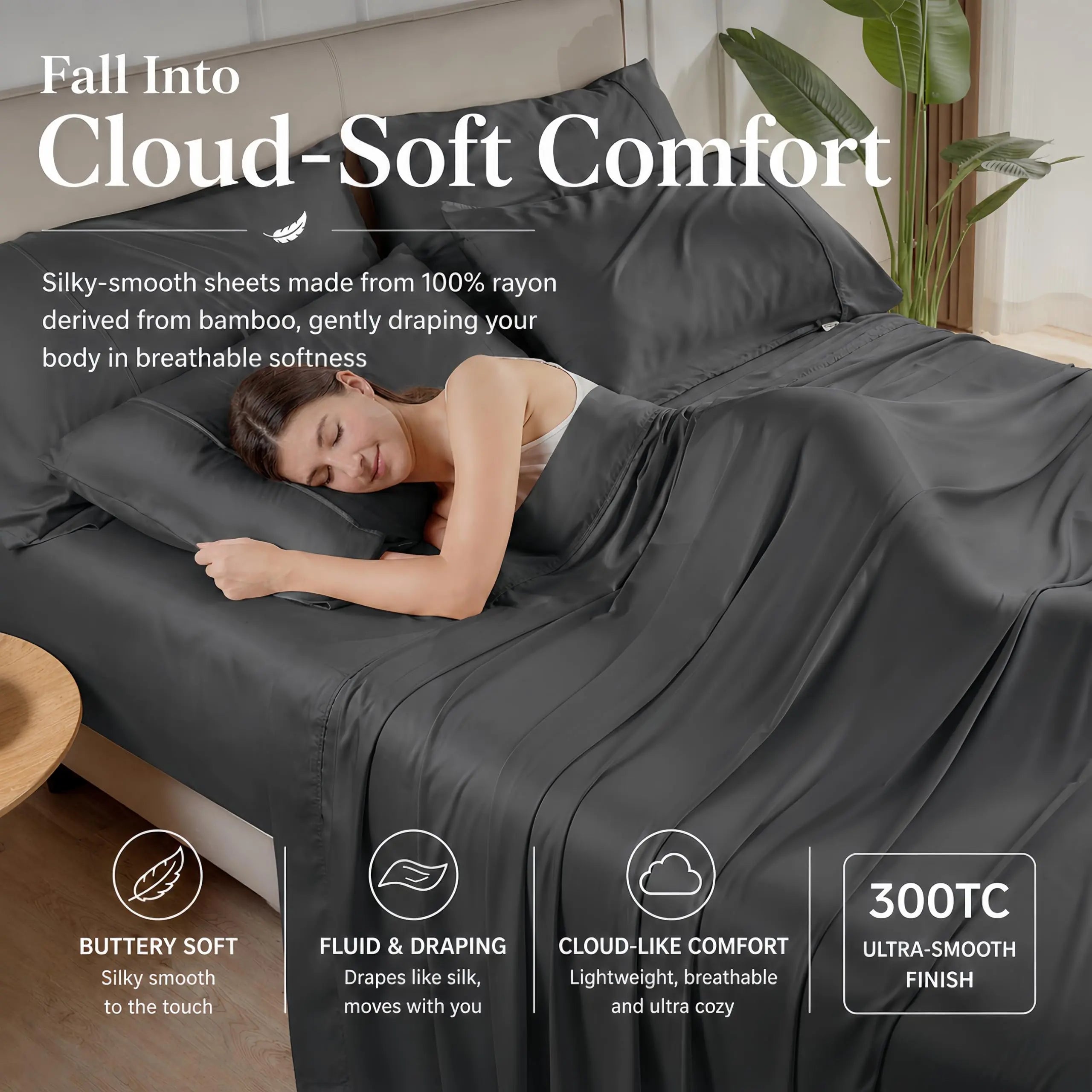 Slumblr® Silky Soft Organic Bamboo Sheets Set Slumblr