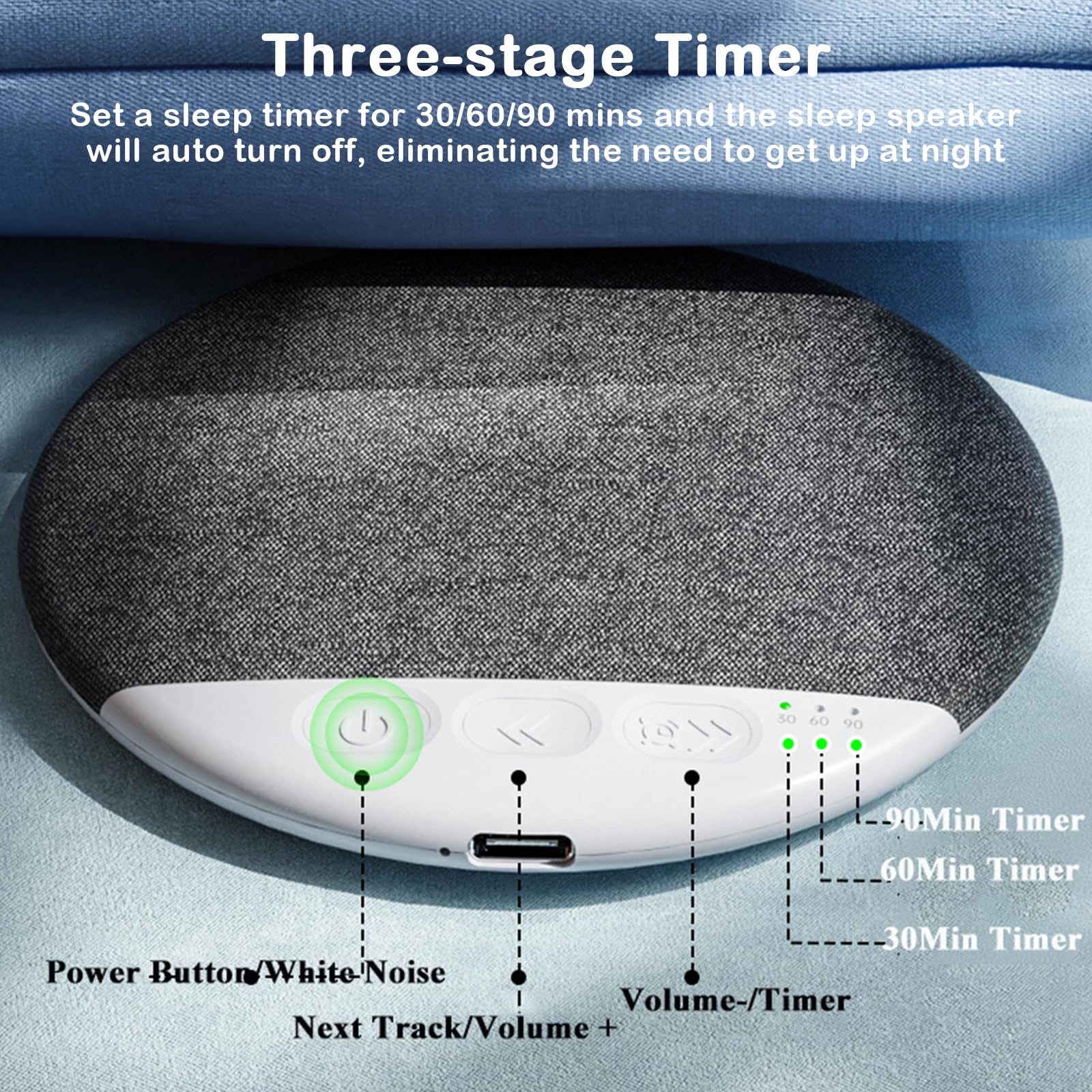 Slumblr® White Noise Pillow Speaker