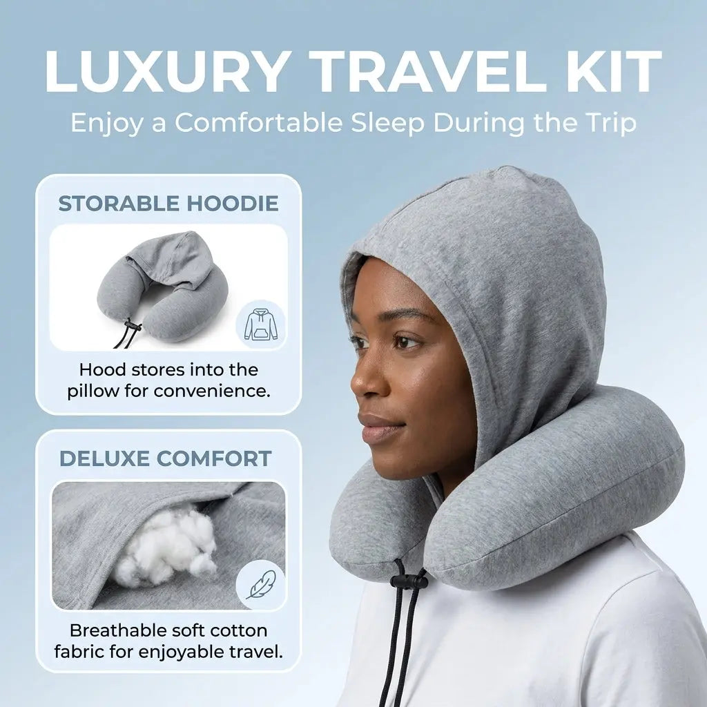 Slumblr® Stuffable Hooded Travel Pillow Slumblr