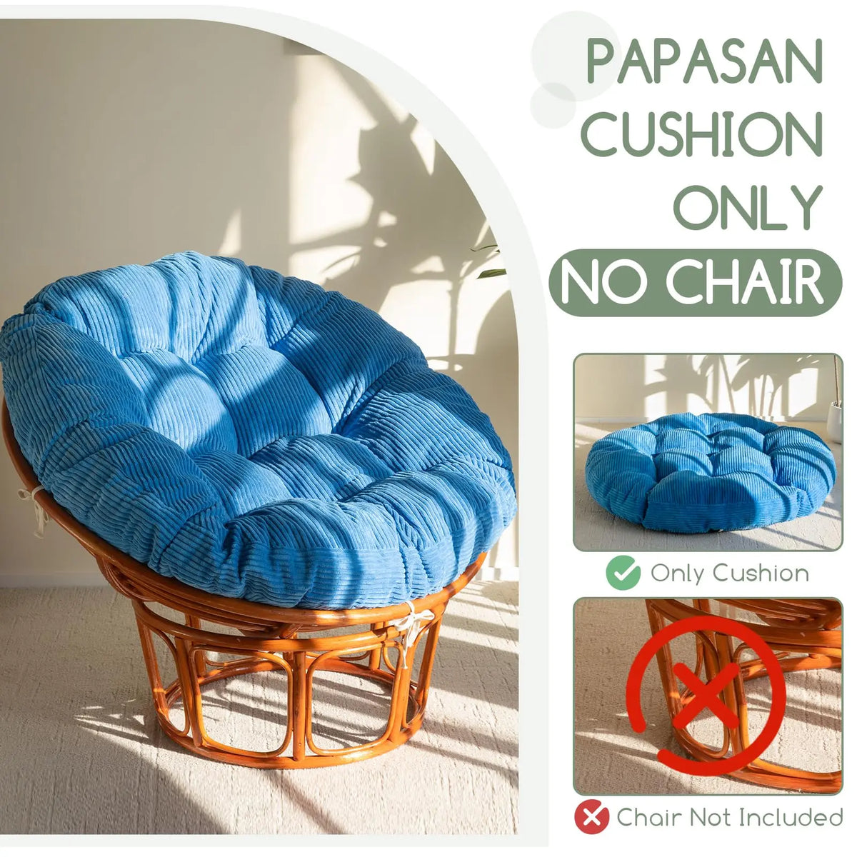 Slumblr® Papasan Chair Cushion Slumblr
