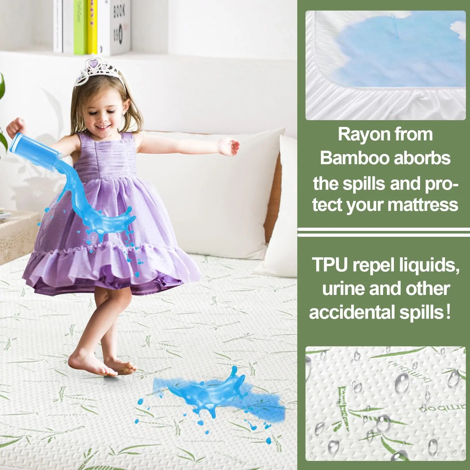Slumblr® Cooling Bamboo Fiber Fitted Sheet Slumblr