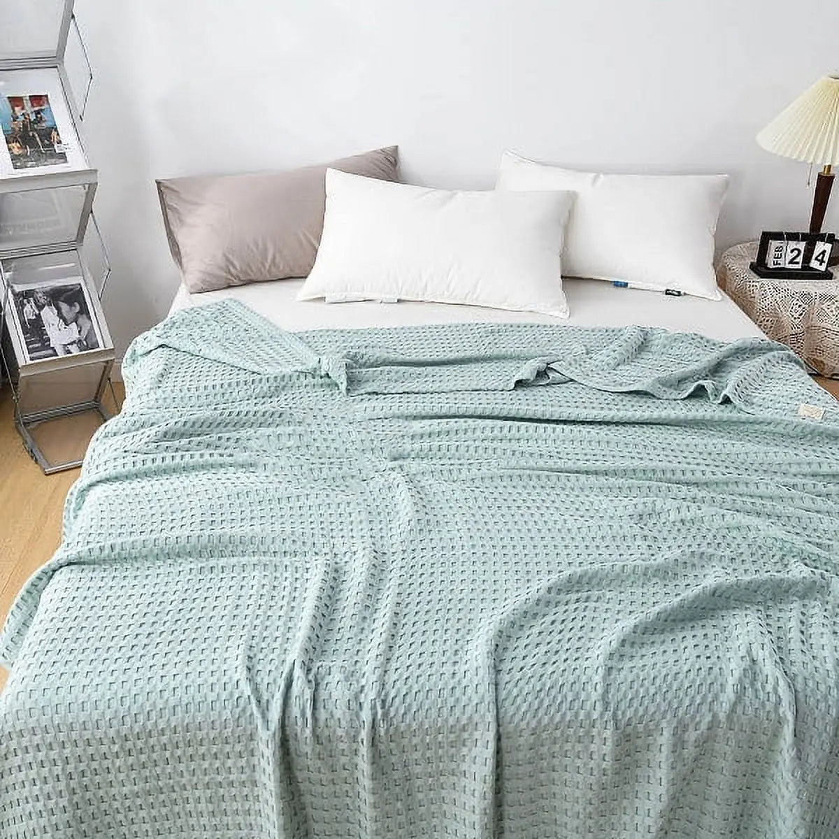 Slumblr® Cotton Waffle Weave Summer Blanket Slumblr