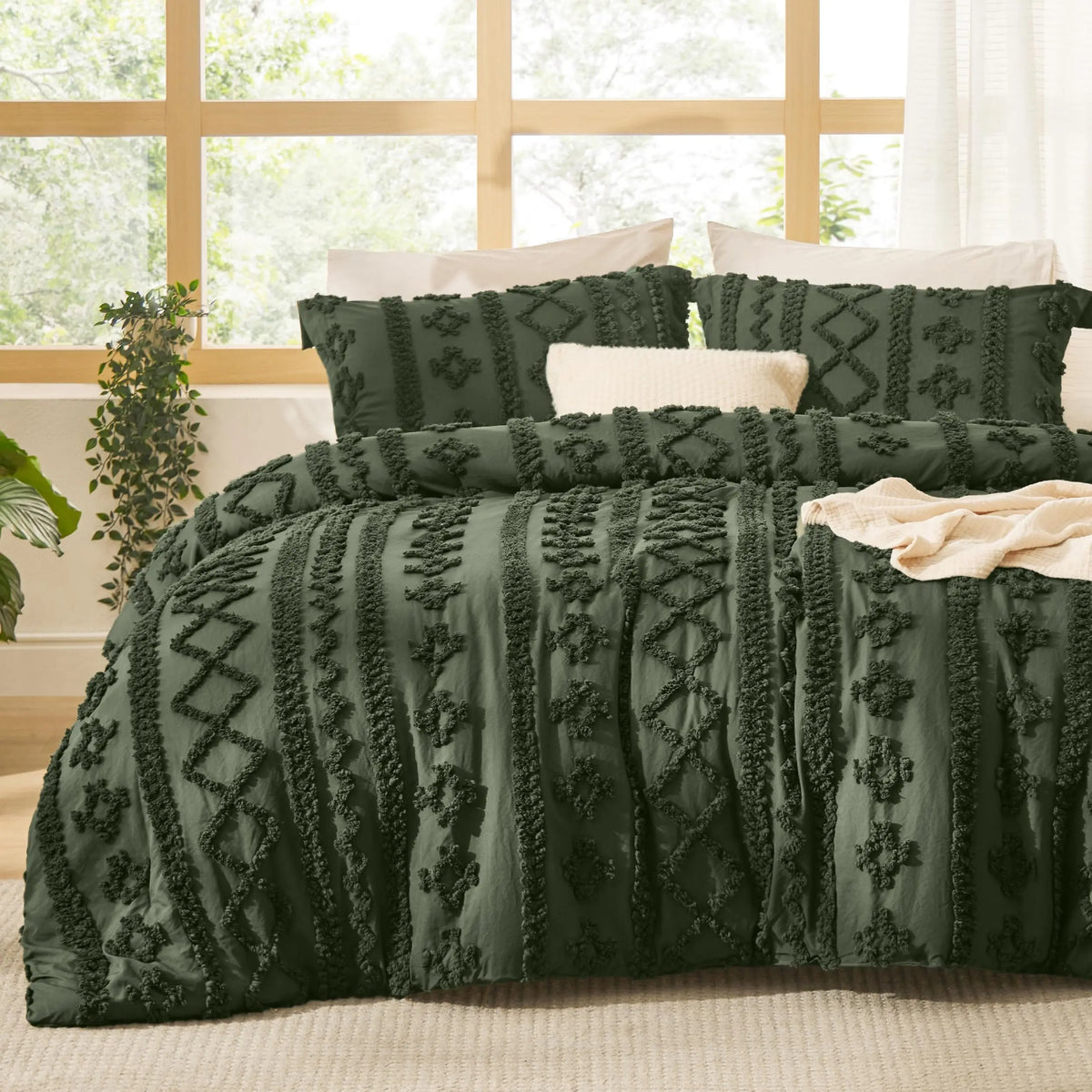 Slumblr® Tufted Boho Comforter Set (3 Pcs) Slumblr