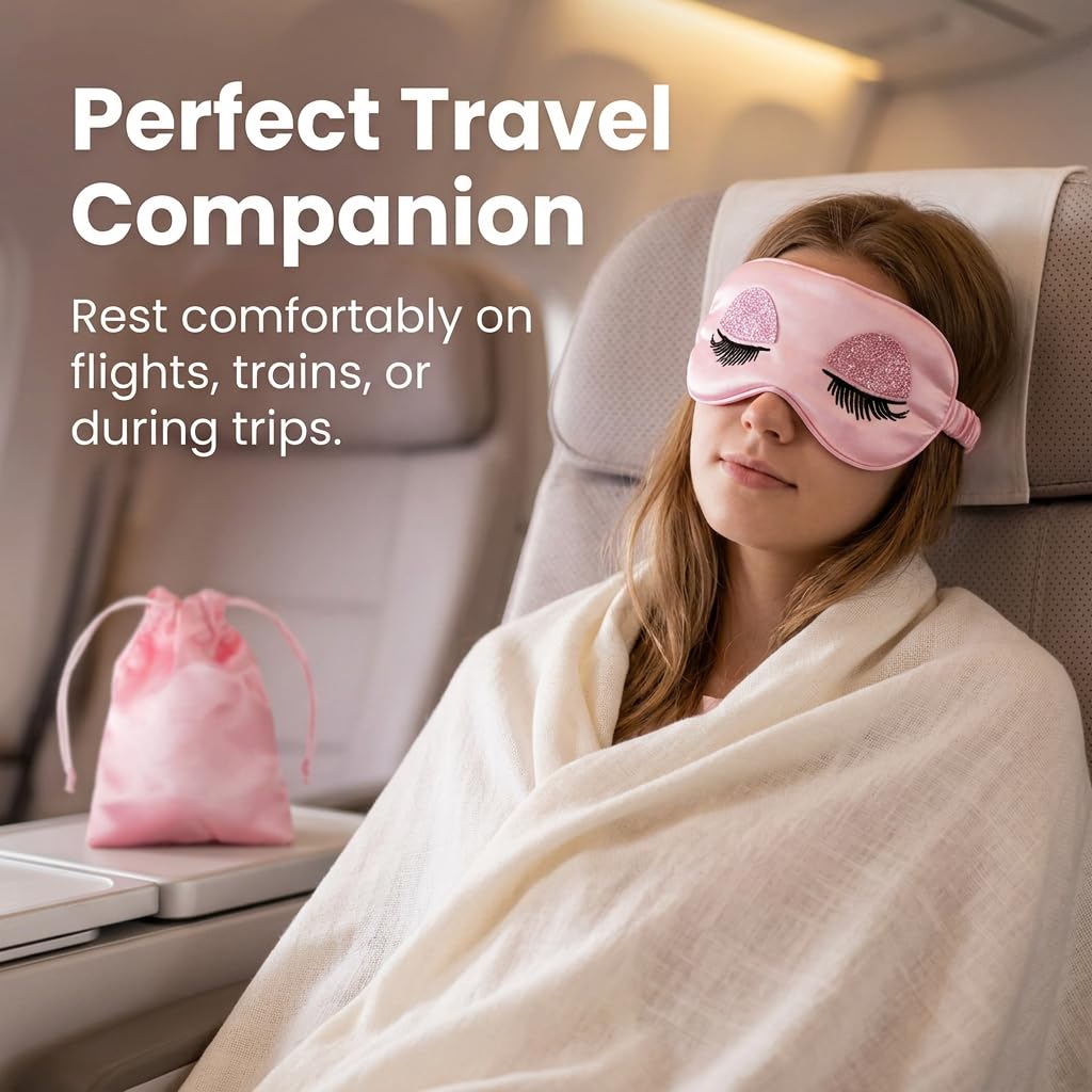 Slumblr® Pink Plush Sleep Mask
