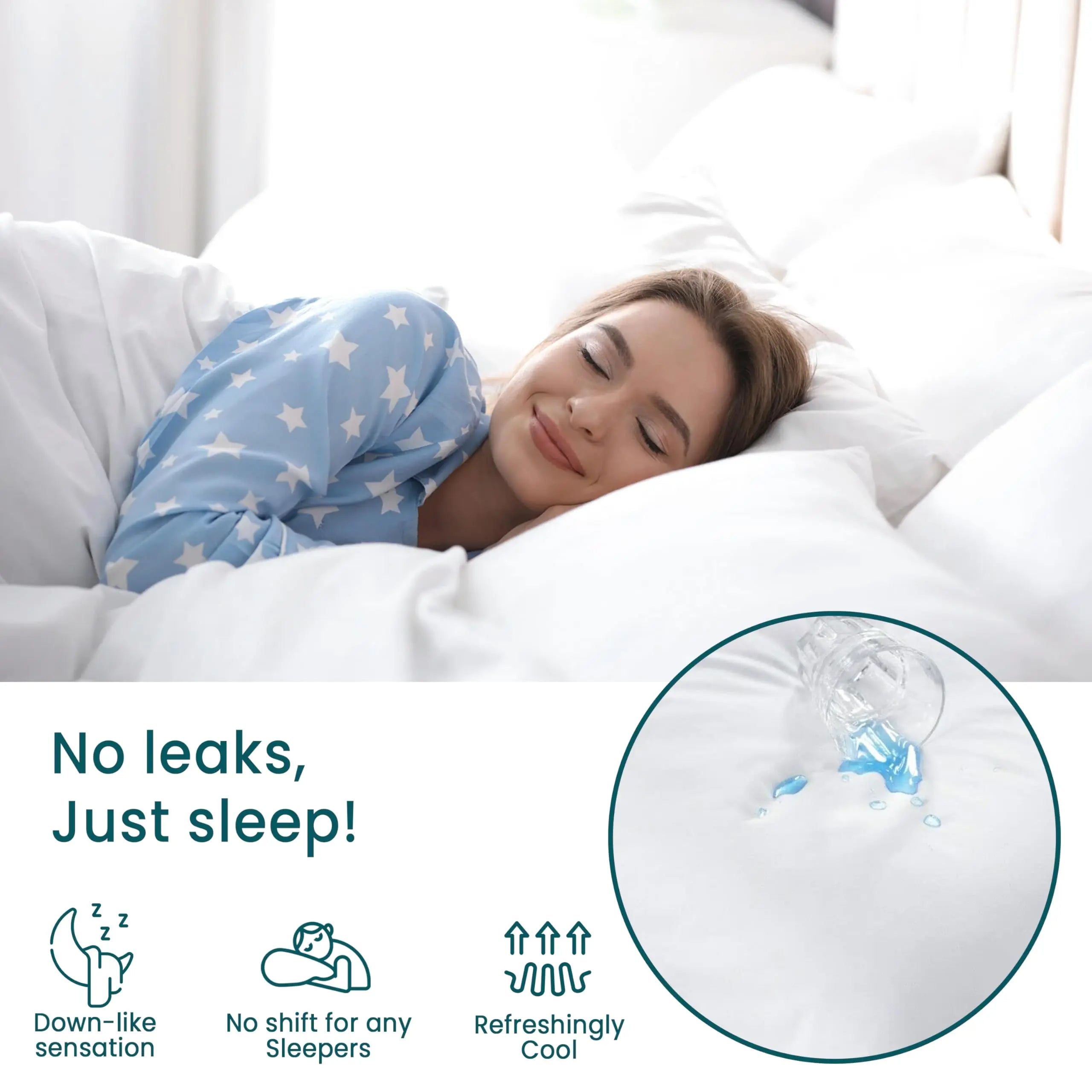 Slumblr® Cooling Waterproof Pillowcases (2 Pcs) Slumblr