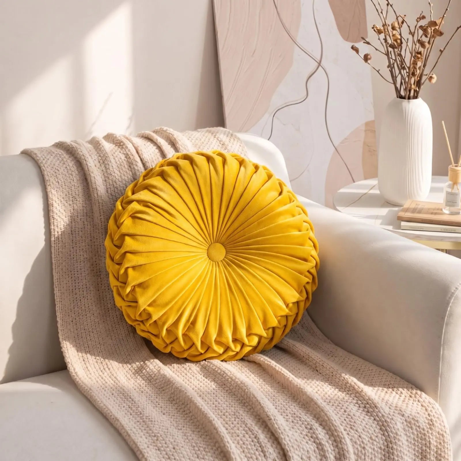 Slumblr® Pleated Pumpkin Throw Pillow Slumblr