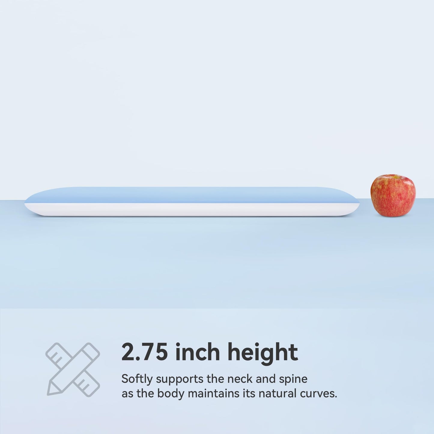 Slumblr® Hyper Slim Memory Foam Pillow