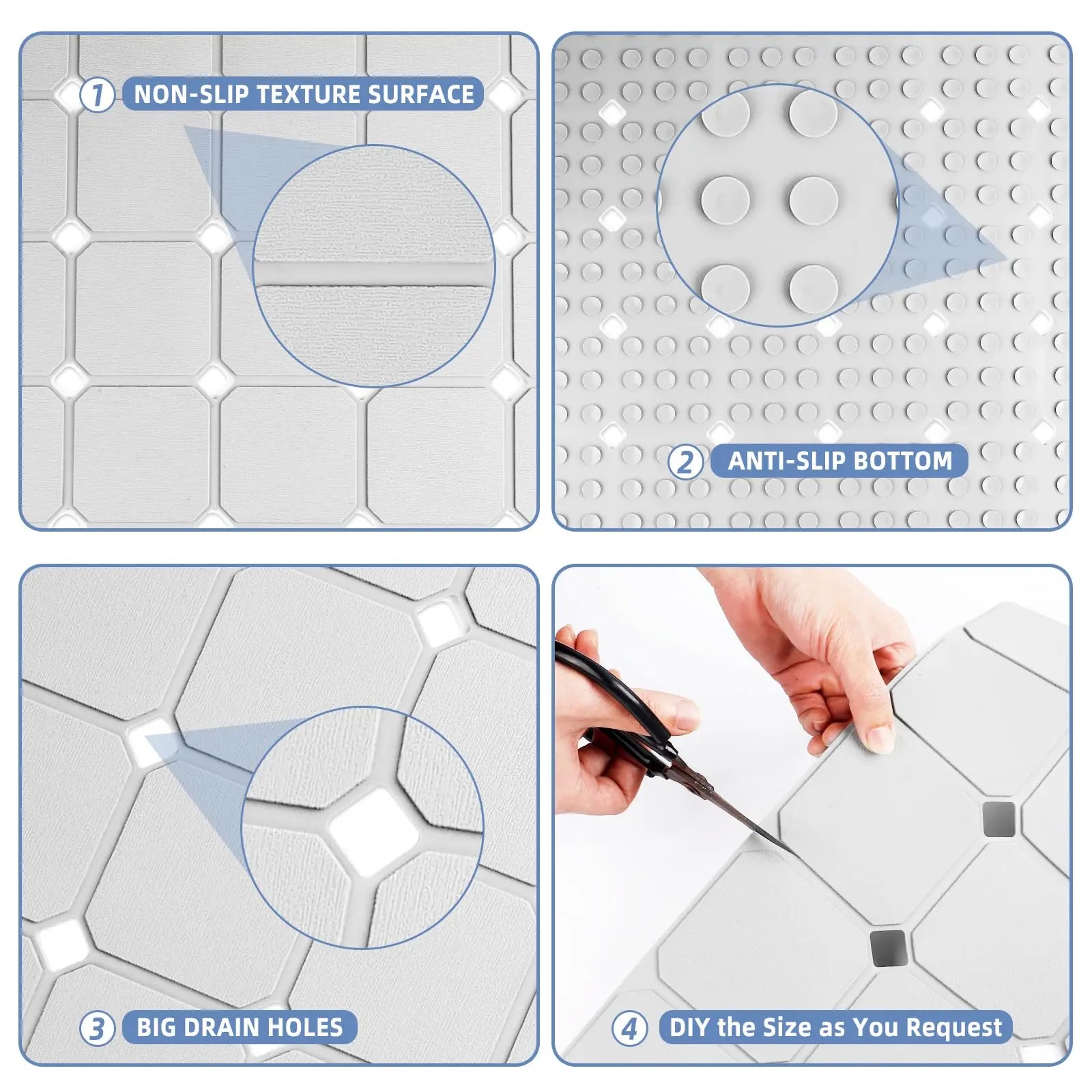 Slumblr® Non Slip Silicone Bathtub Mat Slumblr