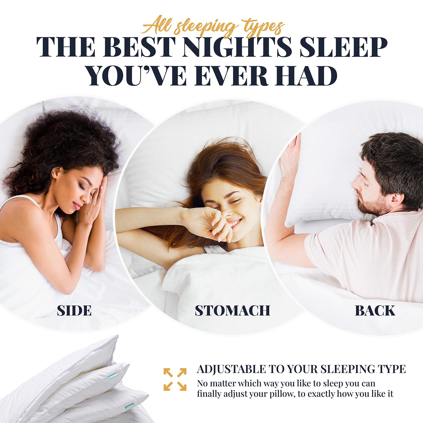 Slumblr® Luxury Adjustable Layer Cooling Pillow