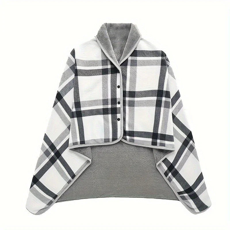Slumblr® Fleece Wearable Plaid Blanket