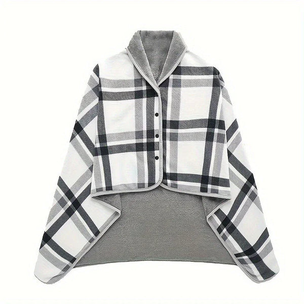 Slumblr® Fleece Wearable Plaid Blanket
